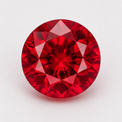 Lab Created Red Sapphire, Round