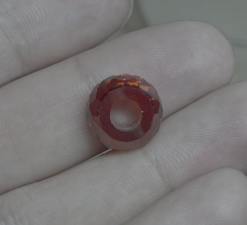 Cubic Zirconia Orange, Pandora Beads
