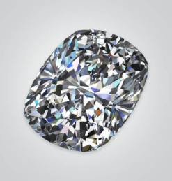 Synthetic Gemstones Moissanite, Elongated Cushion 6A