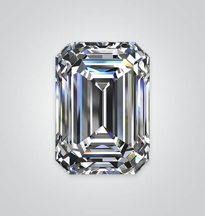 White Moissanite Moissanite, Emerald 6A