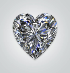 Synthetic Gemstones Moissanite, Heart 6A