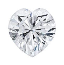 Synthetic Gemstones Moissanite, Heart AA