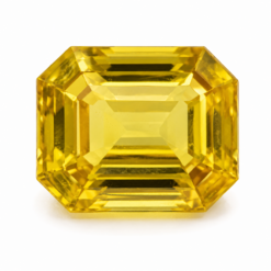 Hydrothermal Yellow Sapphire , Octagon