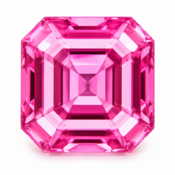 Pulled Pink Spinel , Octagon