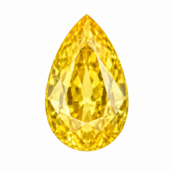 Hydrothermal Yellow Sapphire, Pear