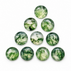 Natural Moss Agate, Round