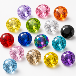 Cubic Zirconia Multi-color 6A, Round