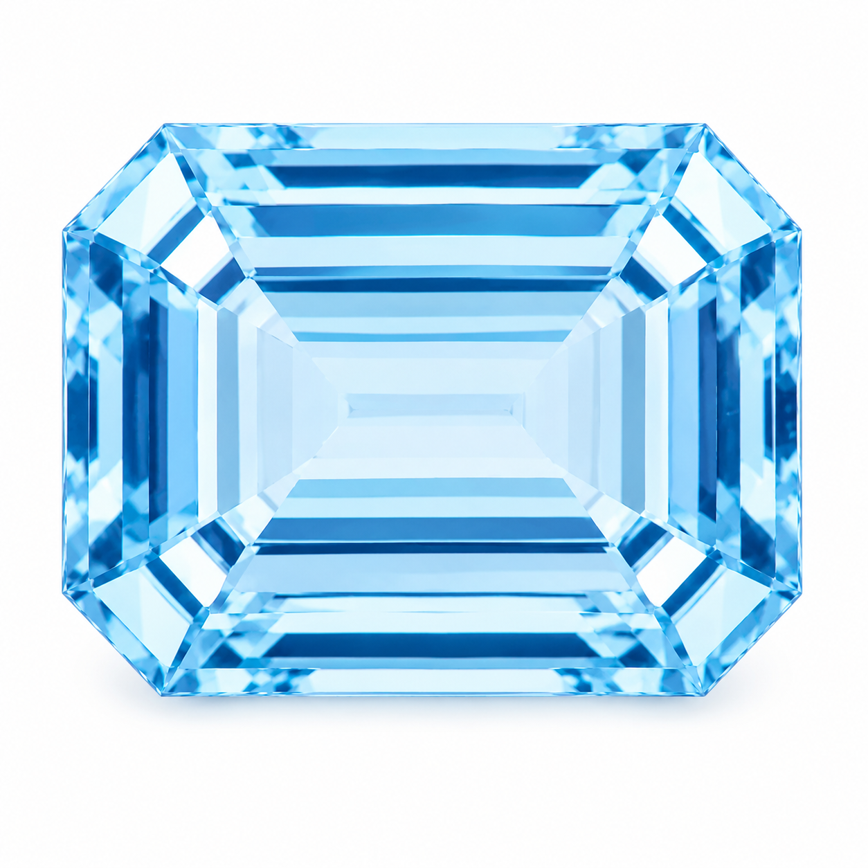 Natural Sky Blue Topaz, Octagon