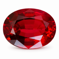 Lab Created Hydrothermal Red Beryl, Oval