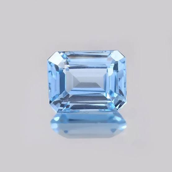 Lab Created Aquamarine, Octagon