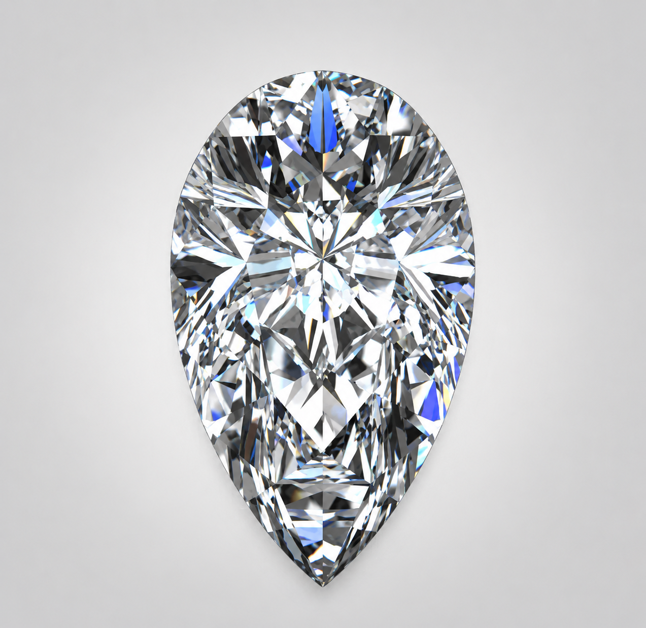 Synthetic Gemstones Moissanite, Pear 6A