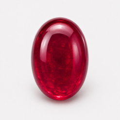 Lab Created Hydrothermal Red Beryl, Oval Cabochon