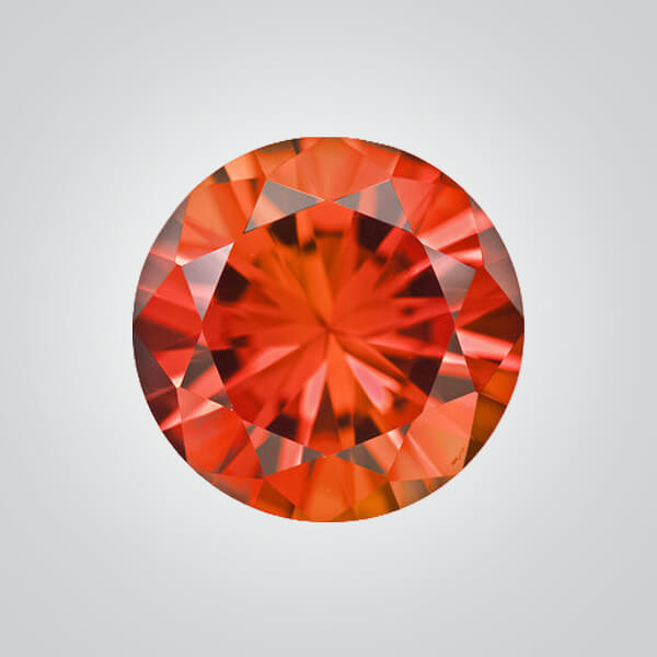 Lab Created Padparadscha, Round