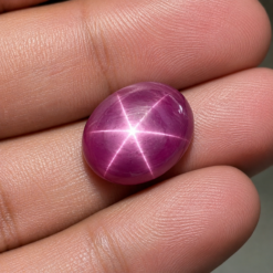 Other Lab Star Ruby, Oval Cabochon