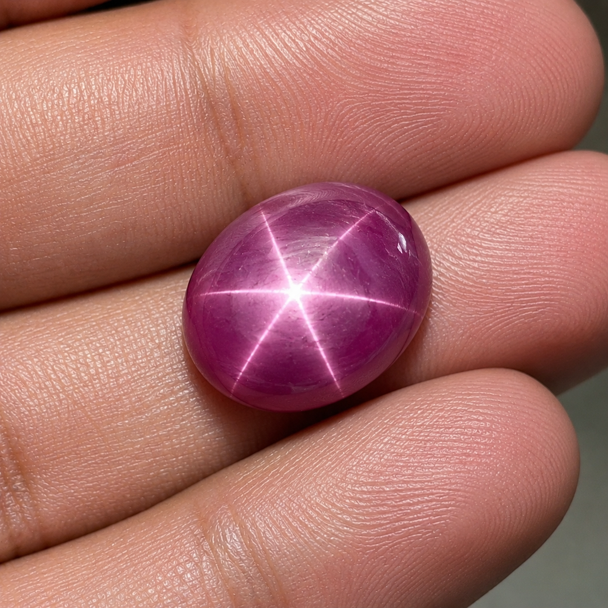 Other Lab Star Ruby, Oval Cabochon