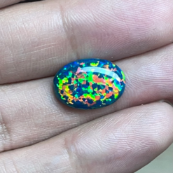 Other Lab Green Opal, Oval Cabochon