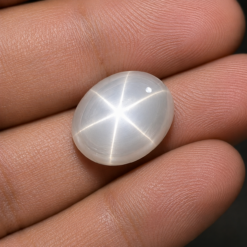 Other Lab White Star Sapphire, Oval Cabochon