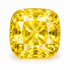 Hydrothermal Yellow Sapphire, Cushion