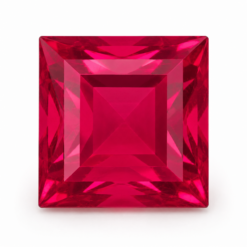 Lab Created Hydrothermal Red Beryl, Square