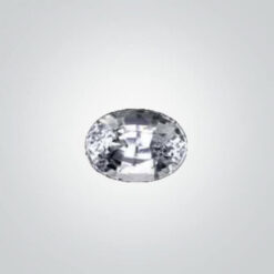 Lab Created White Sapphire, Oval Cabochon